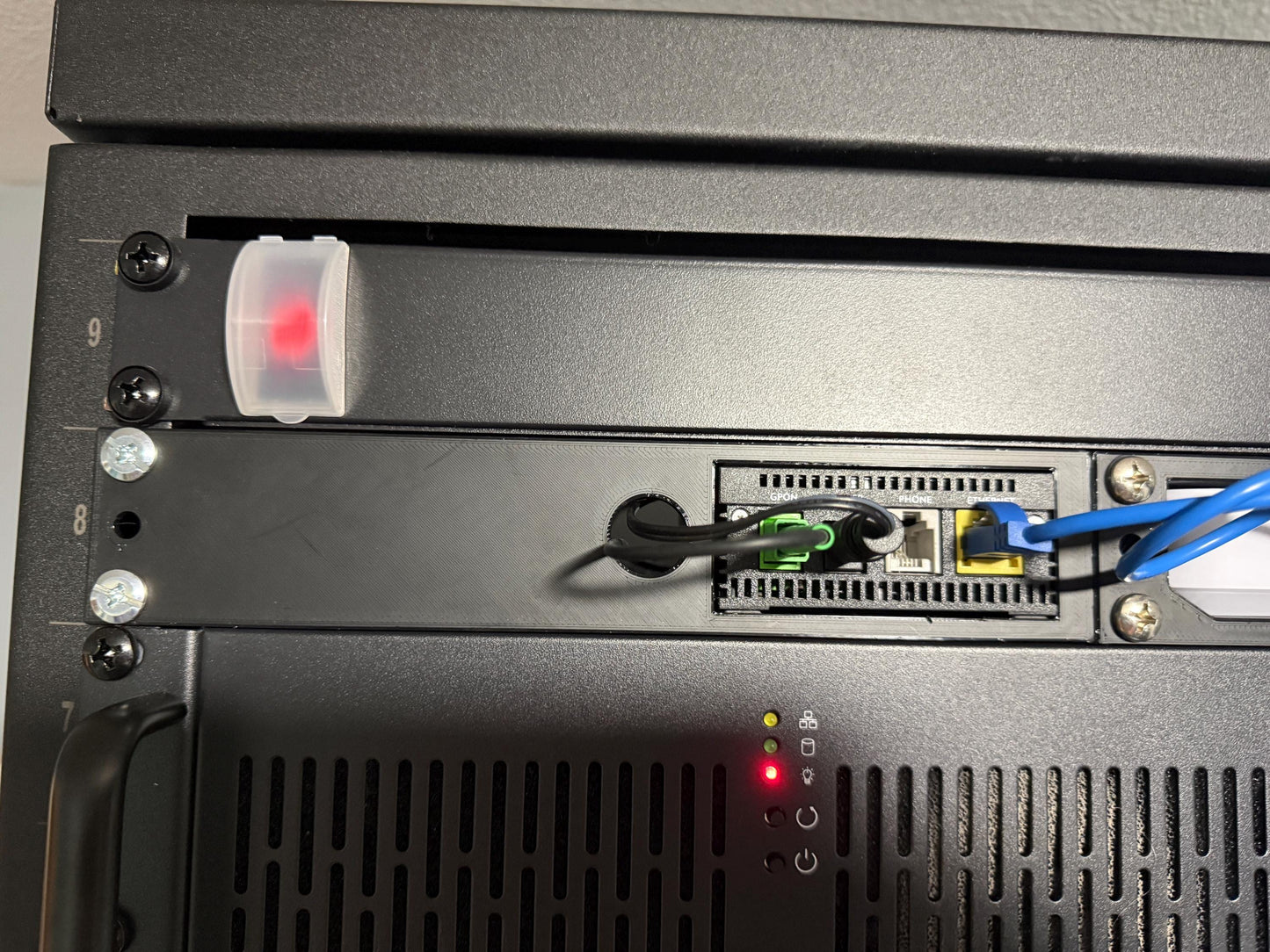 UniFi Cloud Gateway Fiber Rack Mount | UCG Fiber 19" Rack Mount with ONT Shelf | Calix 803G Mount | Homelab Network Rack Bracket