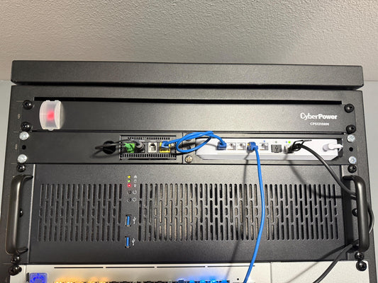 UniFi Cloud Gateway Fiber Rack Mount | UCG Fiber 19" Rack Mount with ONT Shelf | Calix 803G Mount | Homelab Network Rack Bracket