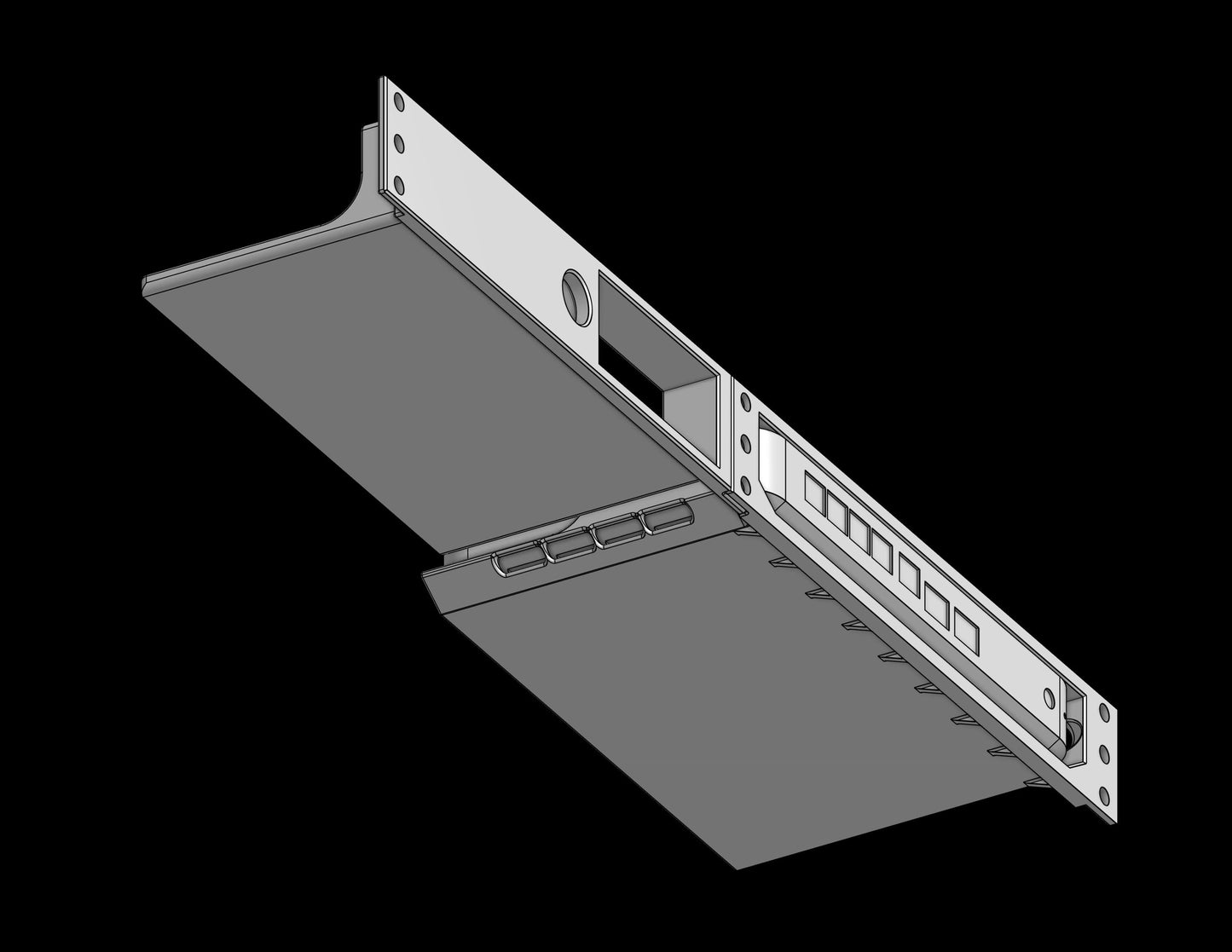 UniFi Cloud Gateway Fiber Rack Mount | UCG Fiber 19" Rack Mount with ONT Shelf | Calix 803G Mount | Homelab Network Rack Bracket
